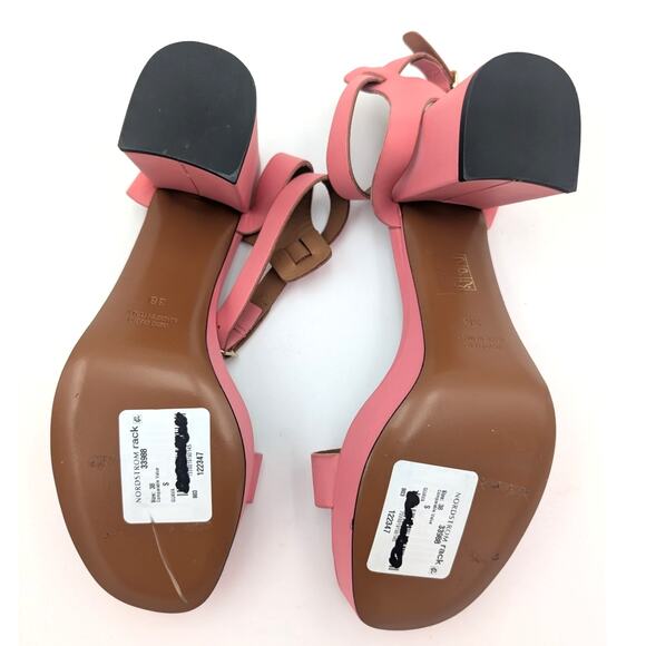 $490 ATP Atelier Concesio Guava Vacchetta Womens Heel Sandals Pink Size US8 EU38 - Picture 8 of 9